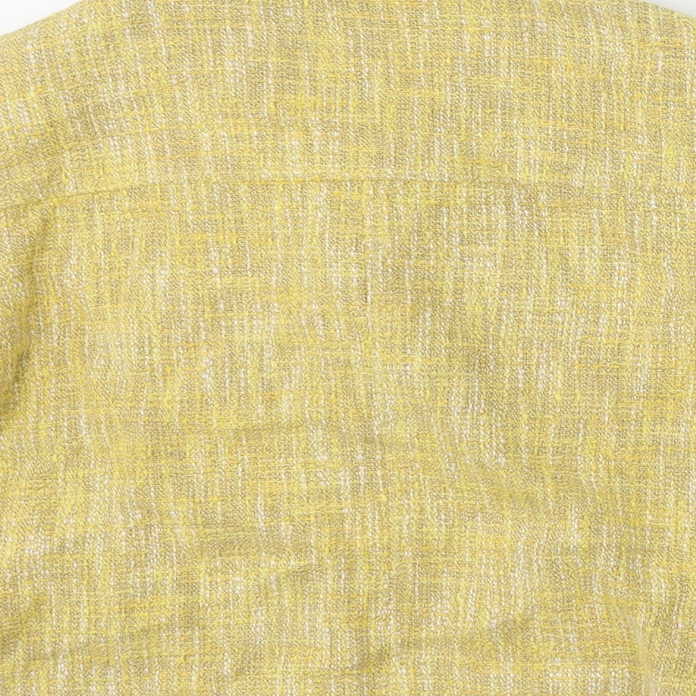 NEXT Womens Yellow   Jacket  Size 12  Button