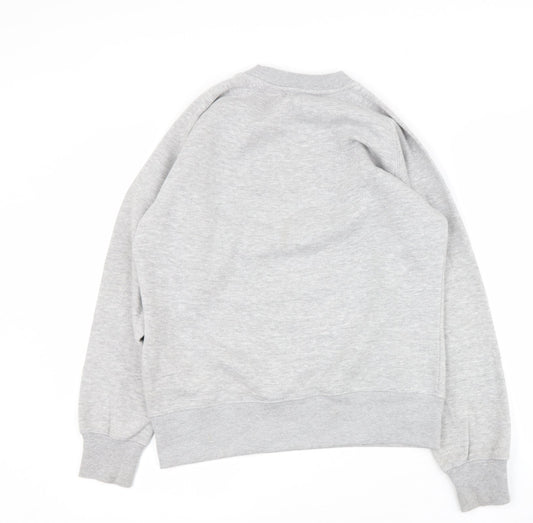 Preworn Womens Grey  Polyester Blend Pullover Sweatshirt Size 12   - Santa