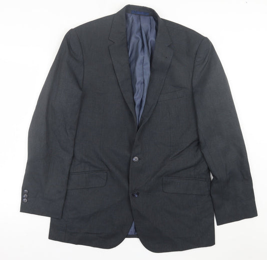 Matalan Mens Grey  Polyester Jacket Suit Jacket Size 42