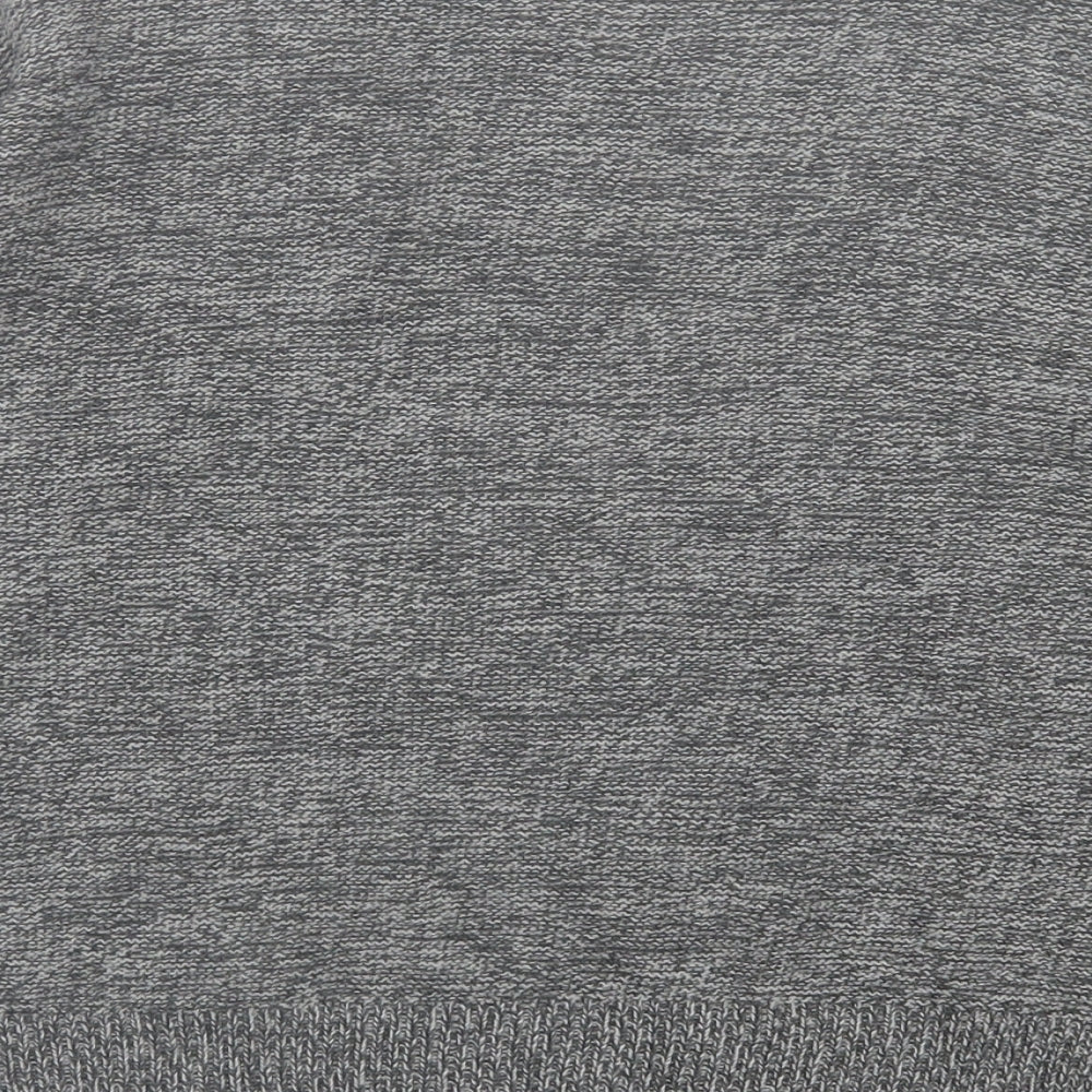 Brave Soul Womens Grey Crew Neck  Acrylic Pullover Jumper Size XS