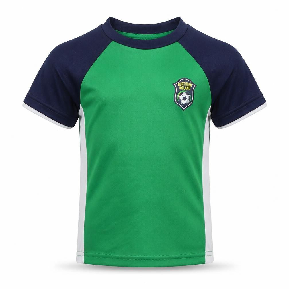 Dunnes Boys Green  Polyester Basic T-Shirt Size 3 Years Crew Neck Pullover - Northern Island