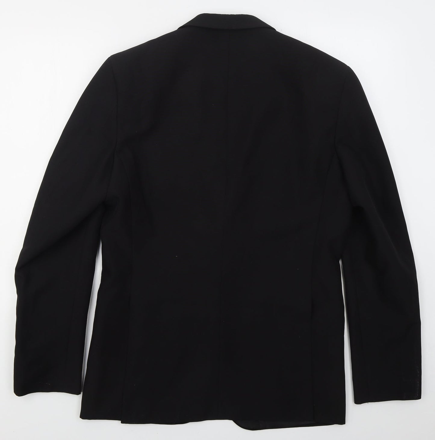 Charlton Gray Mens Black  Polyester Jacket Suit Jacket Size 38