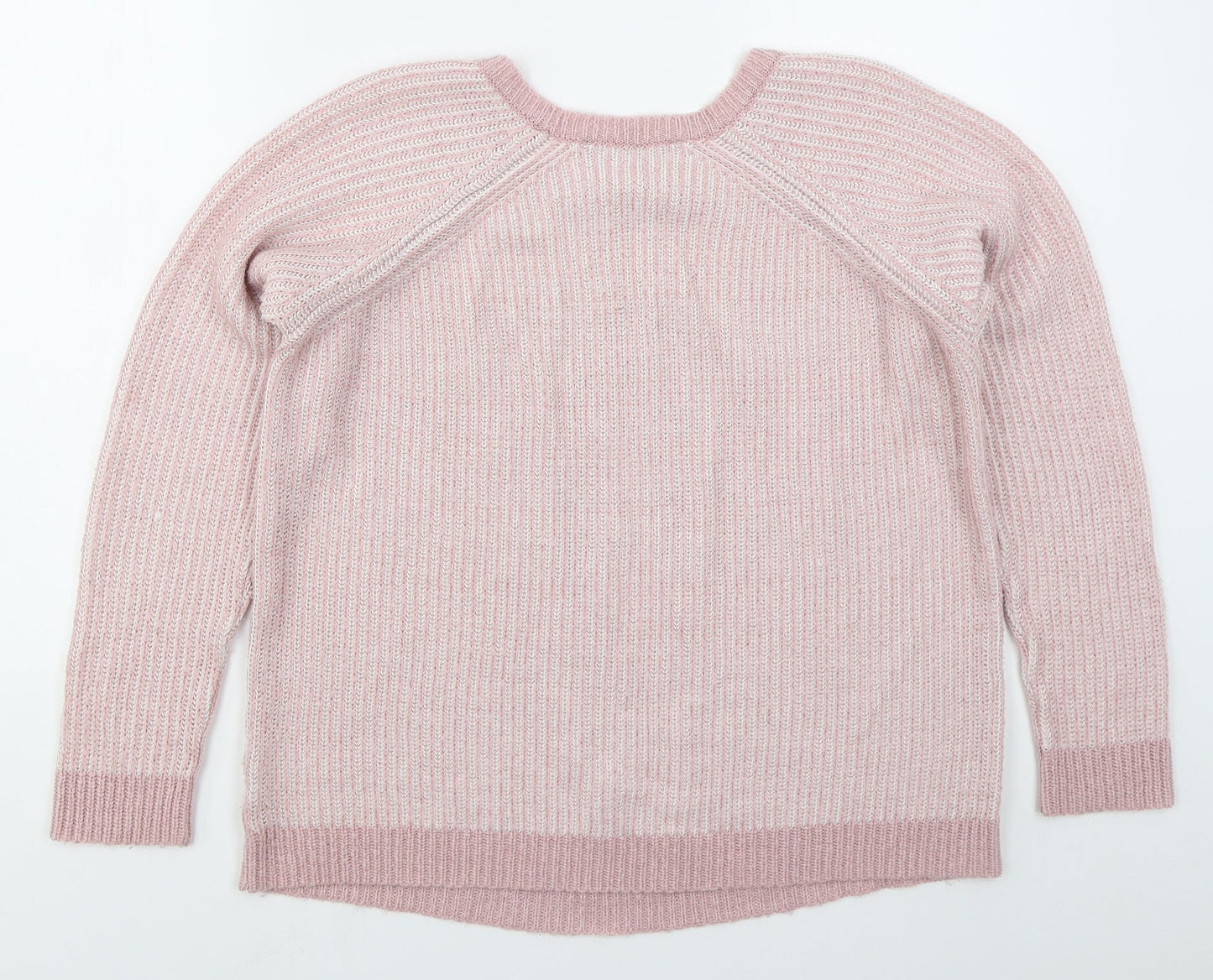Dorothy Perkins Womens Pink Crew Neck  Acrylic Pullover Jumper Size 14   - 3