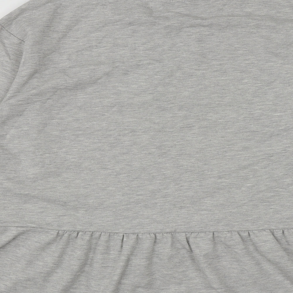 George Womens Grey  Cotton Pullover Sweatshirt Size L