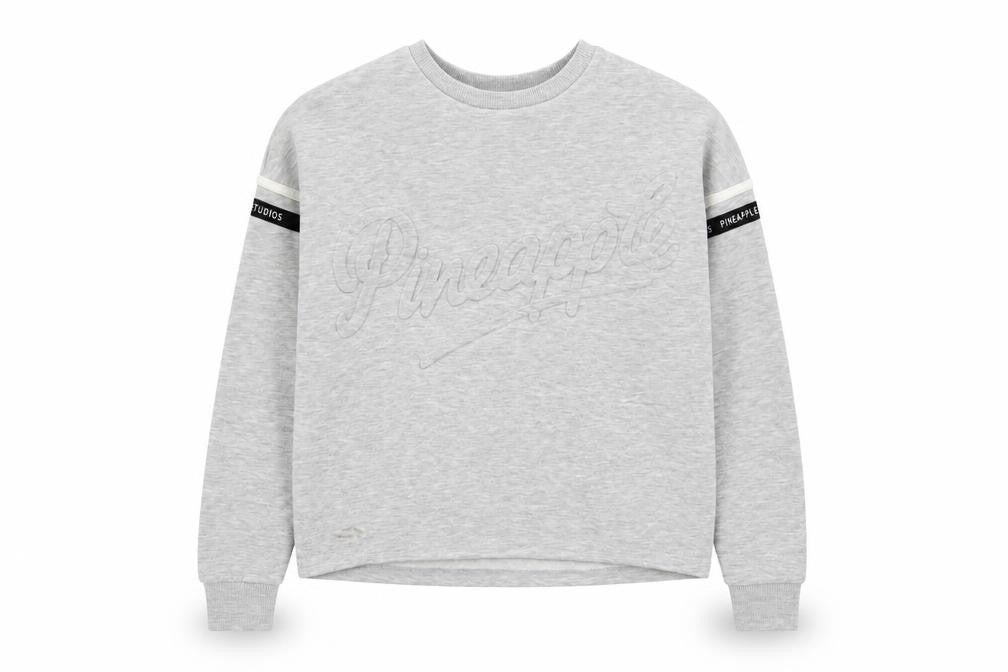 Pineapple Girls Grey  Polyester Pullover Sweatshirt Size 11-12 Years