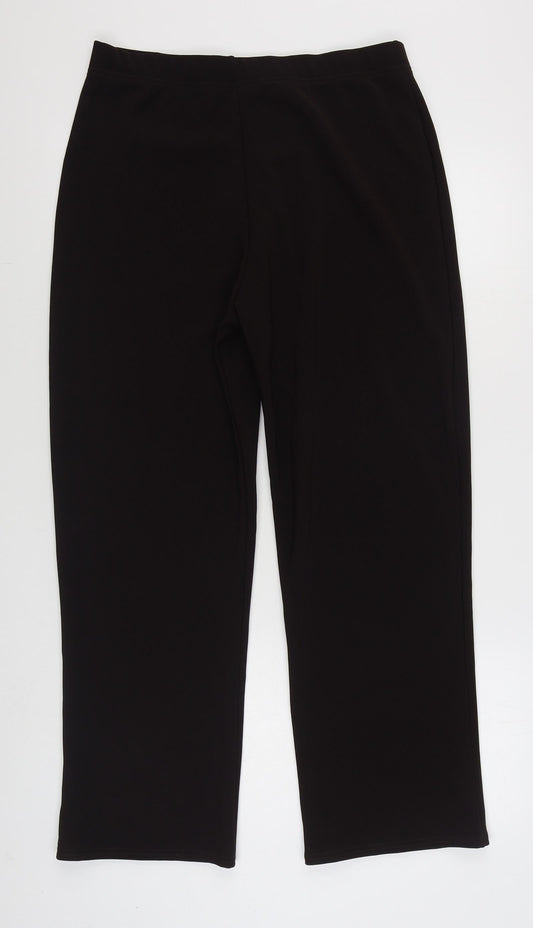 Preworn Womens Brown  Cotton Blend Trousers  Size 3XL L27 in Regular