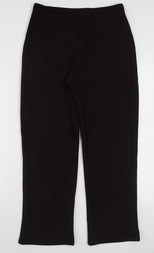 Preworn Womens Brown  Polyester Trousers  Size 3XL L29 in Regular