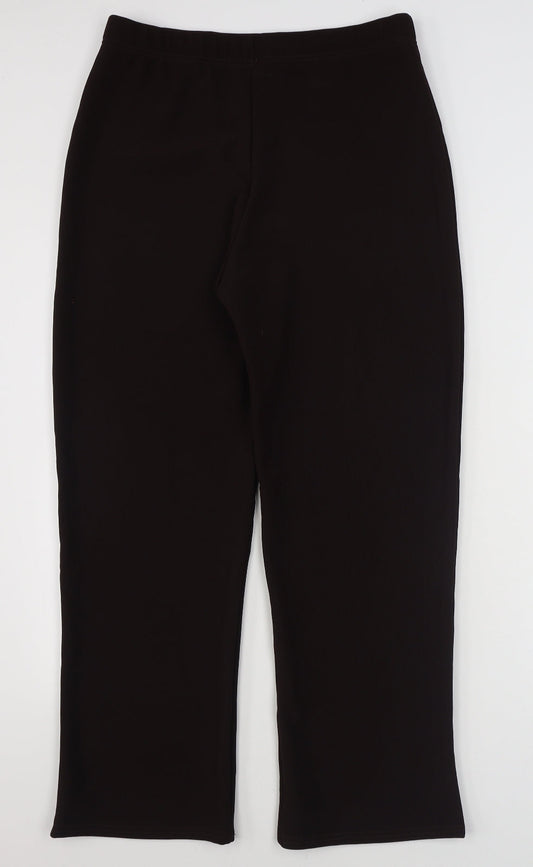 Preworn Womens Brown  Polyester Trousers  Size 3XL L29 in Regular