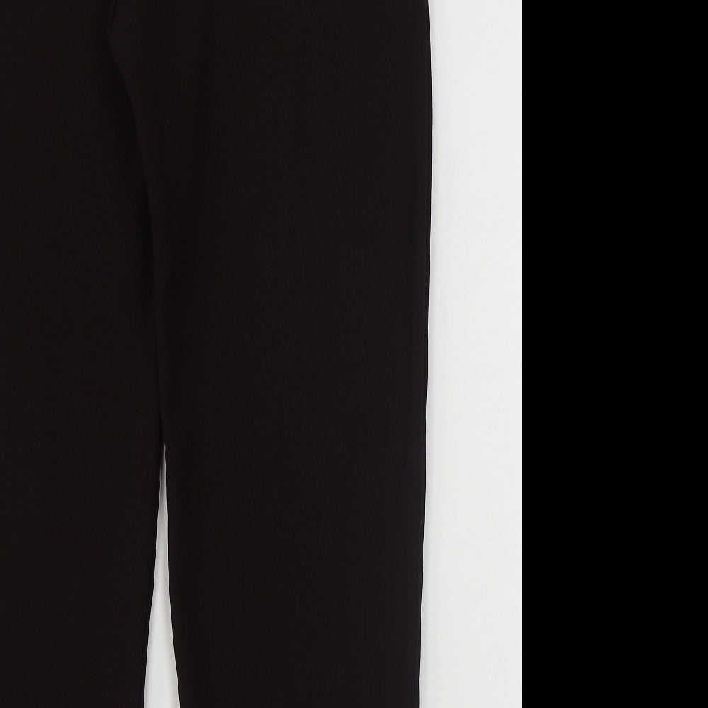 Preworn Womens Brown  Polyester Trousers  Size 3XL L29 in Regular