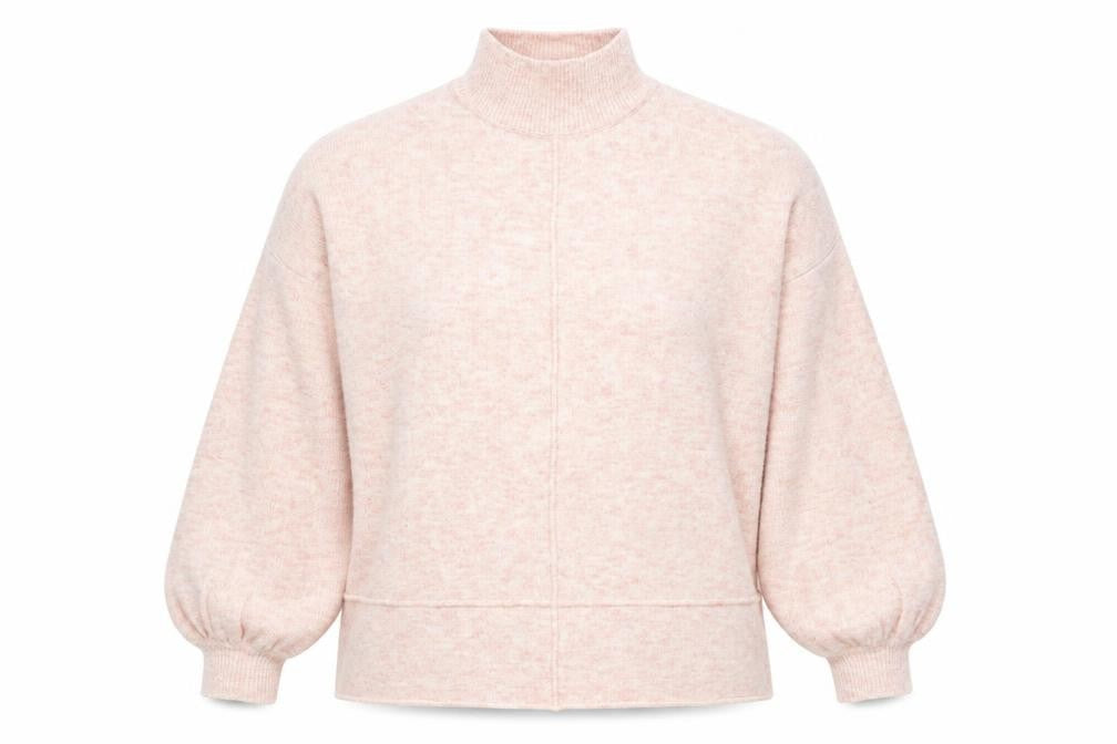 Miss Selfridge Womens Pink Mock Neck  Polyester Pullover Jumper Size 10