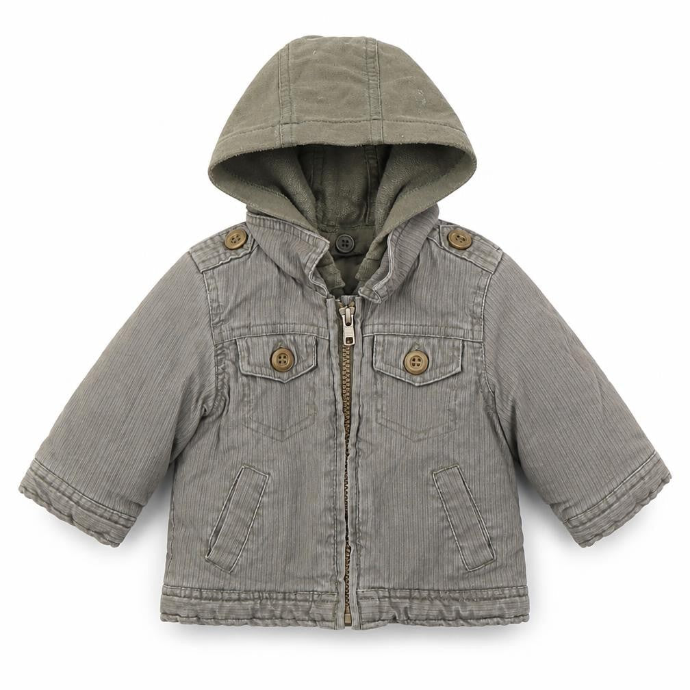 Mothercare Boys Green   Jacket Coat Size 3-6 Months   Zip