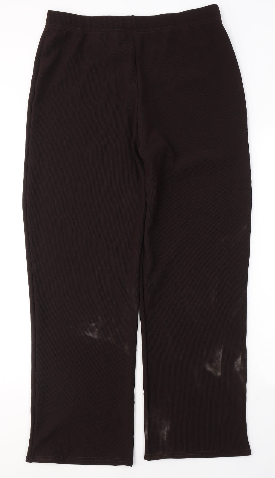 Preworn Womens Brown  Polyester Trousers  Size 3XL L27 in Regular