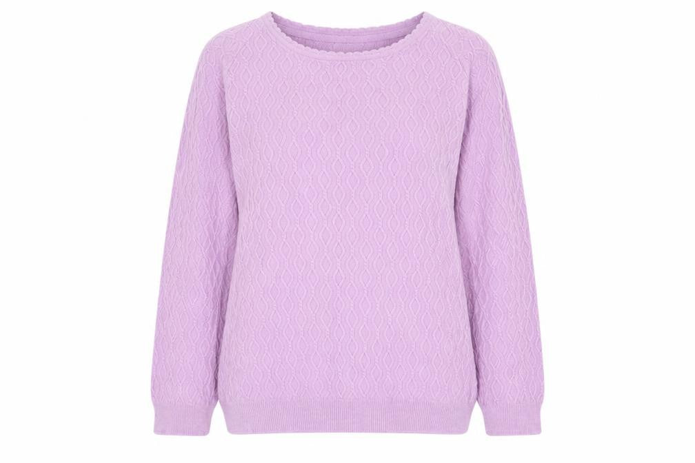 Country Casuals Womens Pink Round Neck Cotton Pullover Jumper Size M