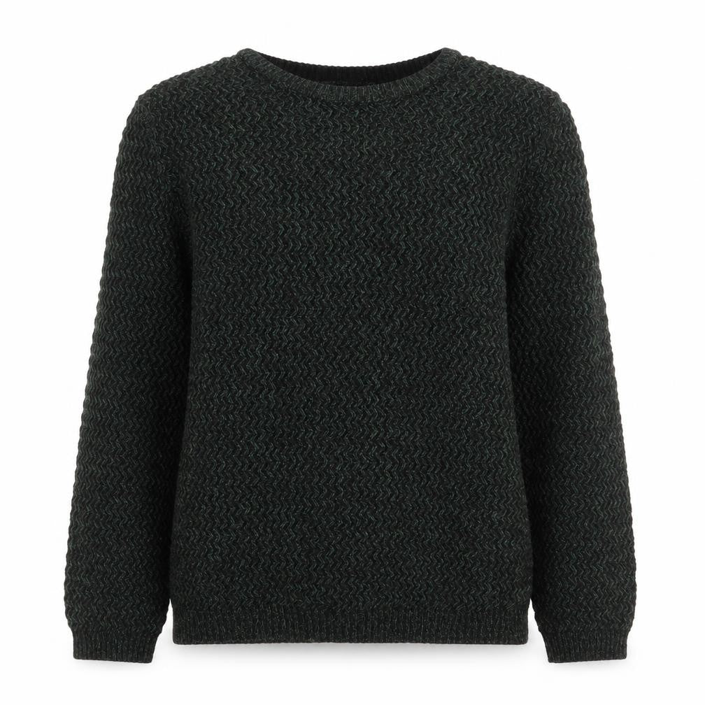 River Island Womens Green Scoop Neck  Acrylic Pullover Jumper Size S