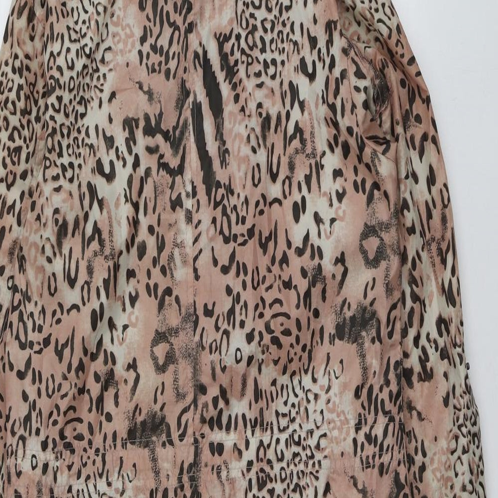 Internacionale Womens Pink Animal Print  Jacket  Size 10