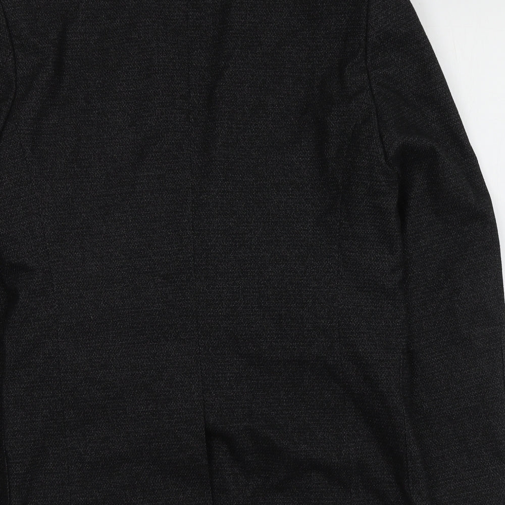 NEXT Mens Black  Polyester Jacket Suit Jacket Size 38