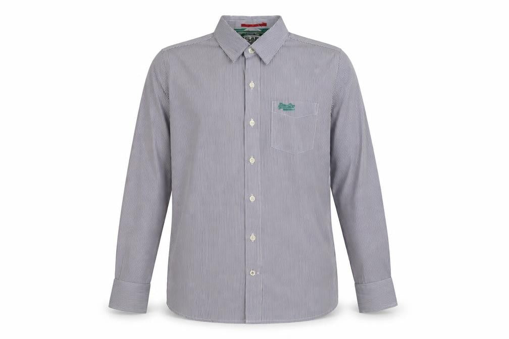 S&D Mens Purple Striped Cotton  Button-Up Size M Collared
