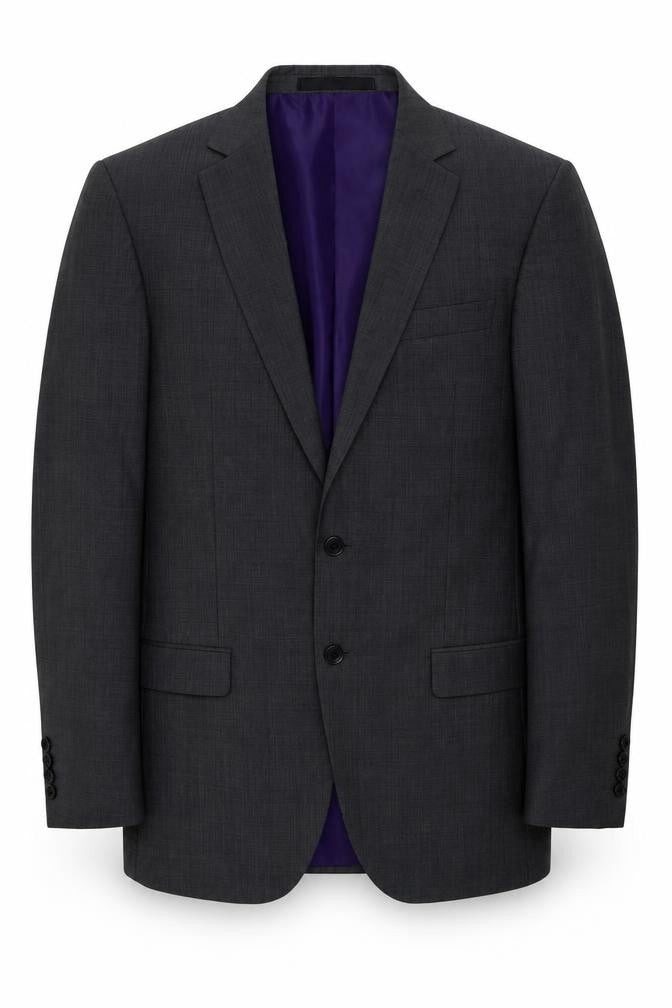 M&S Mens Grey  Polyester Jacket Suit Jacket Size 38