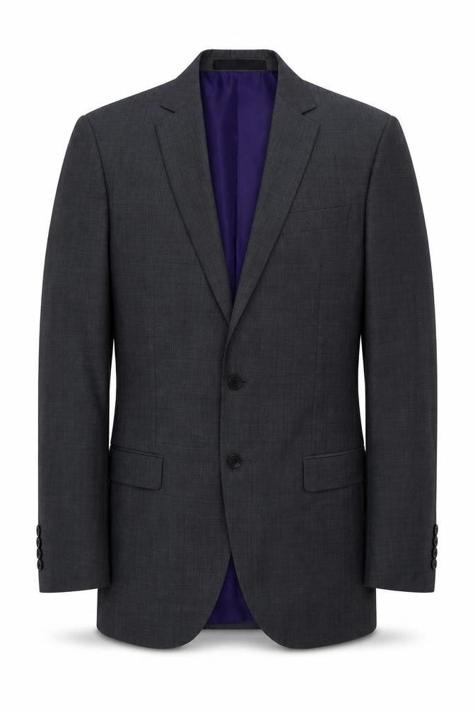 M&S Mens Grey  Polyester Jacket Suit Jacket Size 38