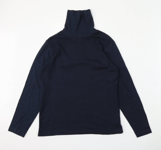BEING CASUAL Womens Blue  Cotton Pullover Sweatshirt Size 12
