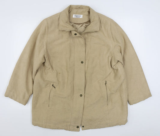 Berkertex Womens Beige   Jacket  Size 14  Zip