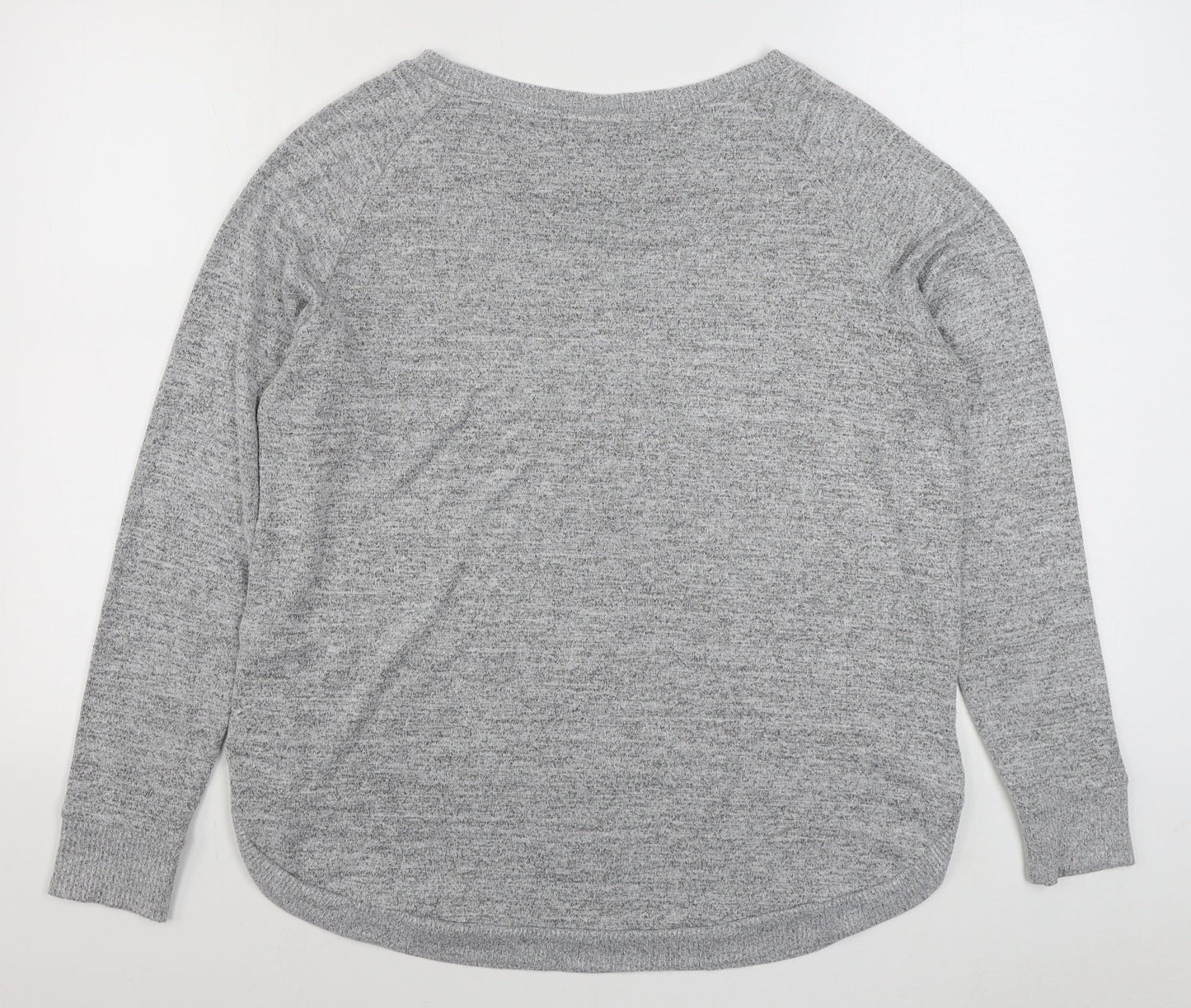 H&M Womens Grey  Polyester Pullover Sweatshirt Size M  Pullover