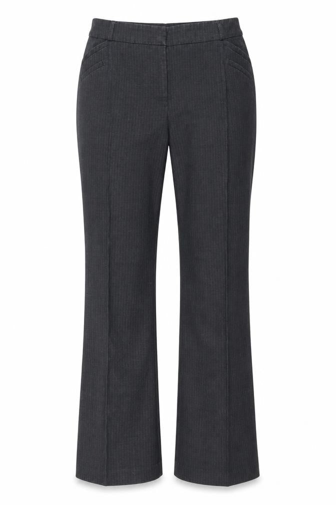 Dunnes Womens Grey  Polyester Trousers  Size 12 L29 in Regular