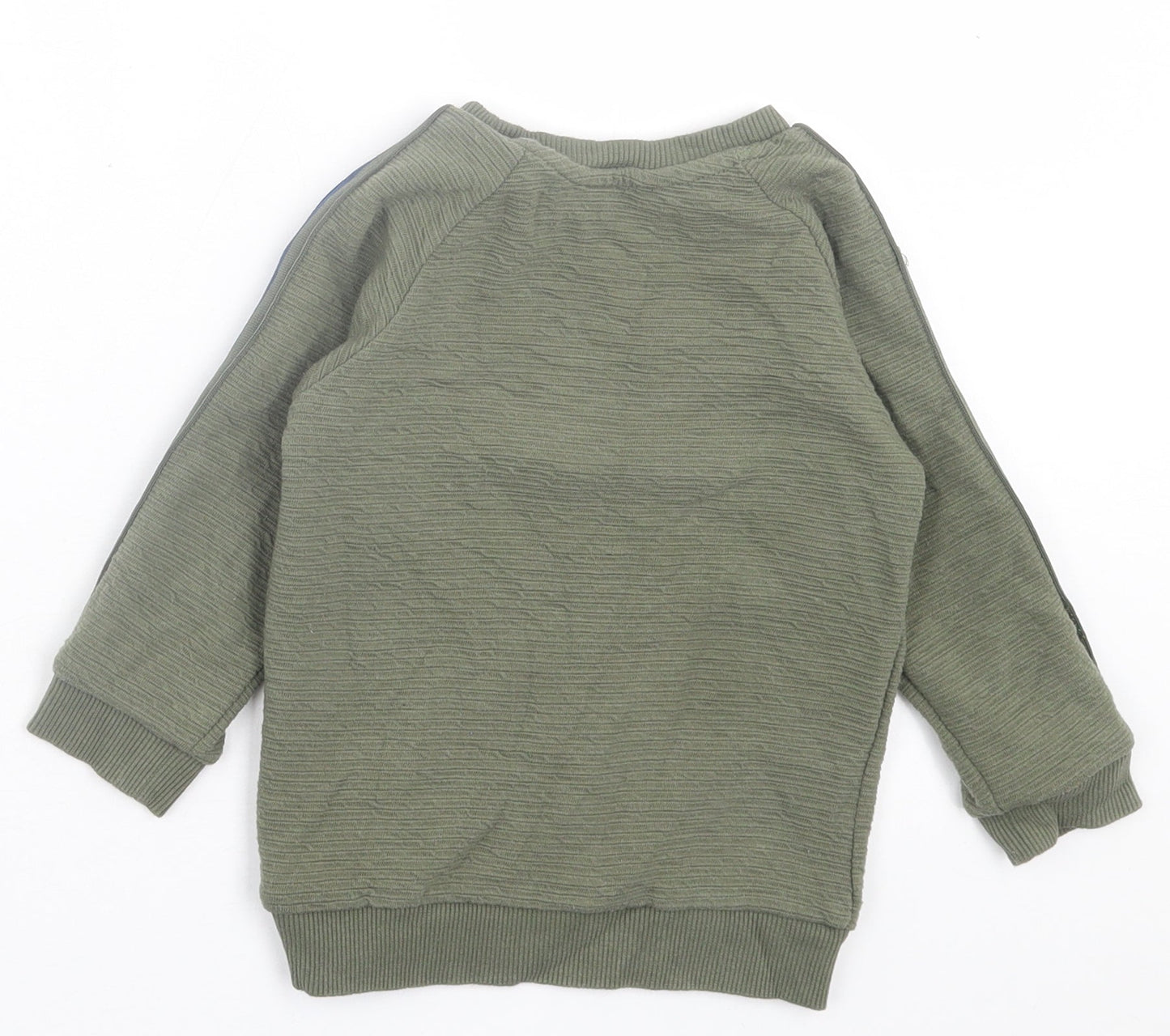 Primark Boys Green  Polyester Pullover Sweatshirt Size 2 Years  Pullover