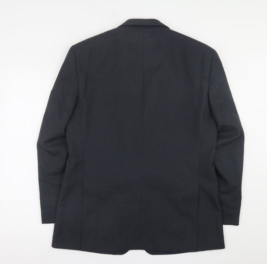 Greenwoods Mens Black  Polyester Jacket Suit Jacket Size 42