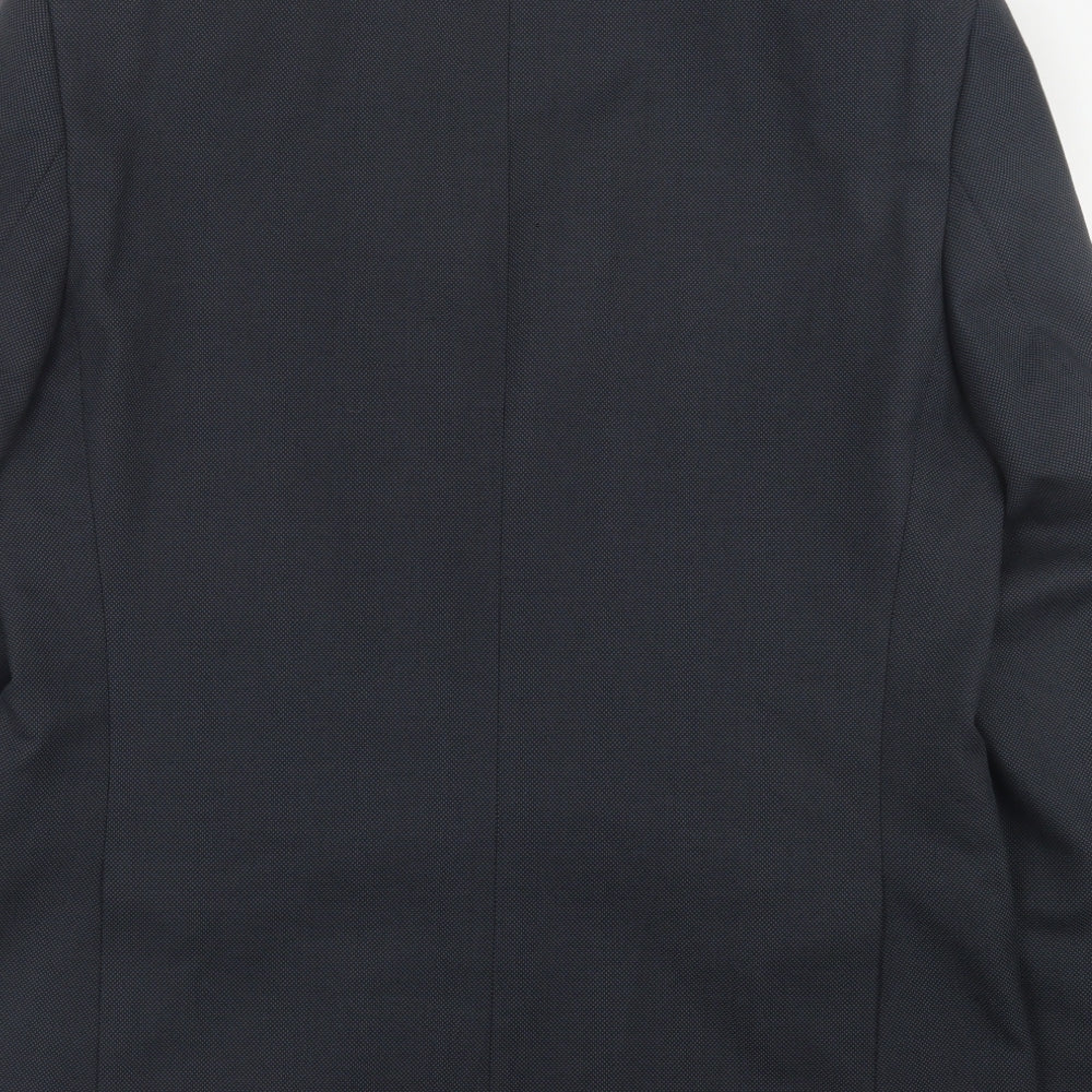 Greenwoods Mens Black  Polyester Jacket Suit Jacket Size 42