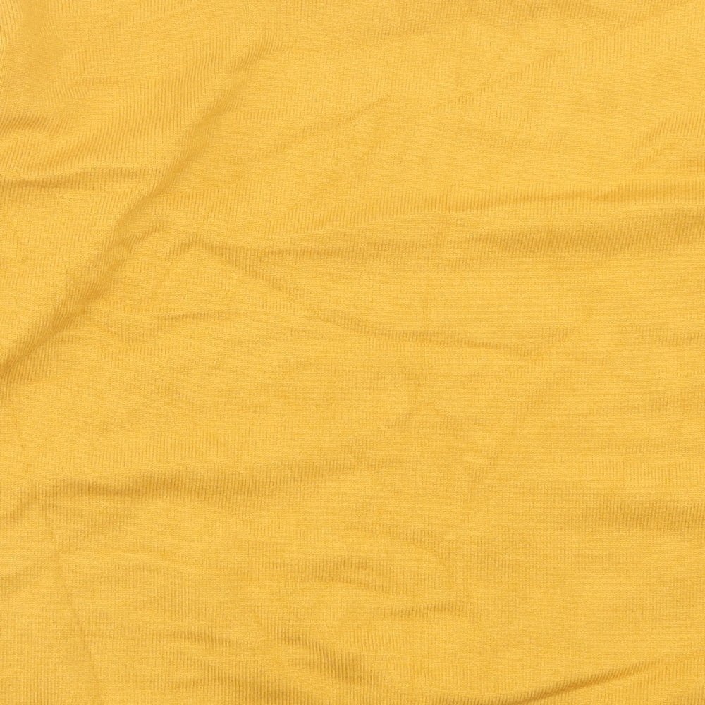 Paramour Womens Yellow Crew Neck  Viscose Pullover Jumper Size L