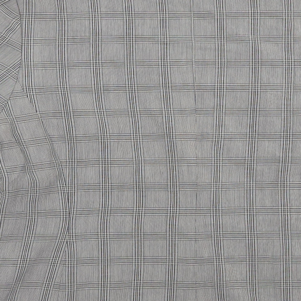 Paul Separates Womens Grey Plaid  Jacket Blazer Size 16  Button