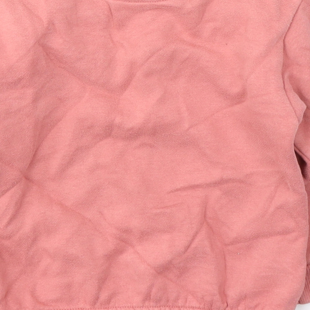 Nutmeg Girls Pink  Cotton Pullover Sweatshirt Size 3-4 Years  Pullover