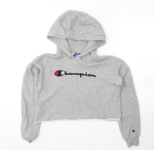 Champions Womens Grey  Cotton Pullover Hoodie Size XS  Pullover