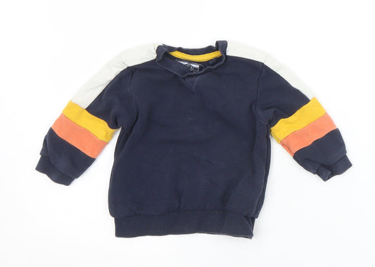NEXT Boys Multicoloured  Cotton Pullover Jumper Size 6-9 Months