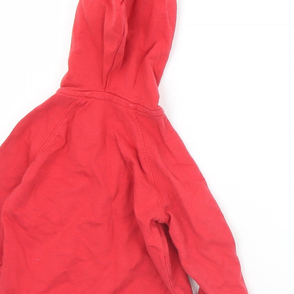 George Baby Red  Cotton Pullover Jumper Size 3-6 Months  Button