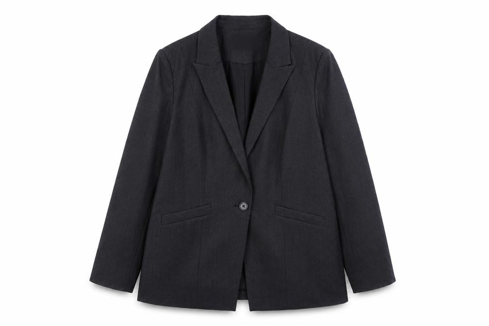 Papaya Womens Grey  Polyester Jacket Suit Jacket Size 18