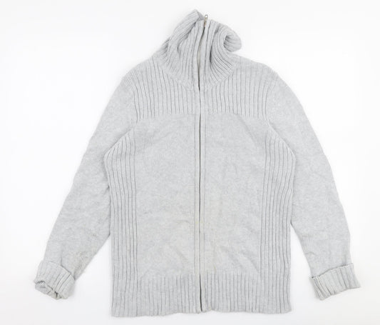 Marks and Spencer Womens Grey   Jacket  Size 12  Zip