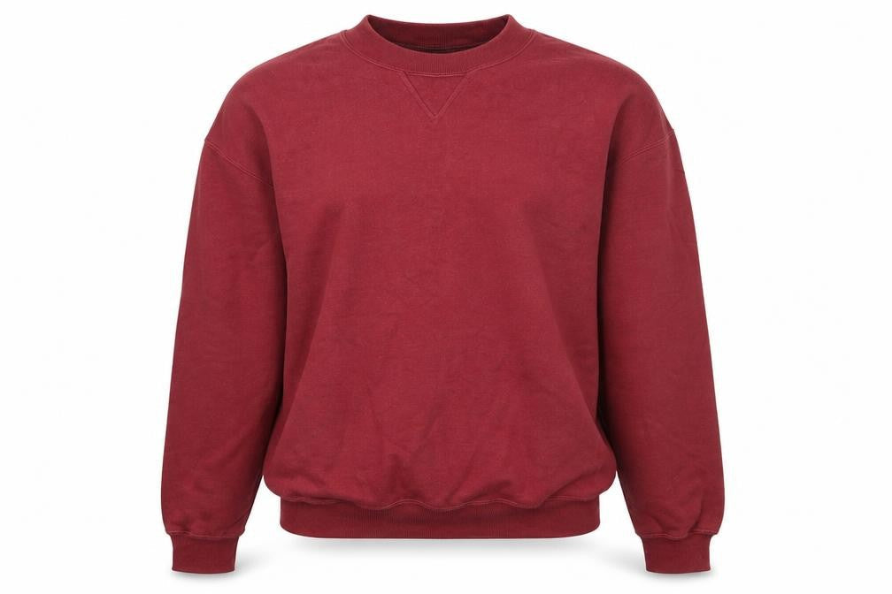 Marks and Spencer Womens Red Mock Neck  Cotton Pullover Jumper Size S