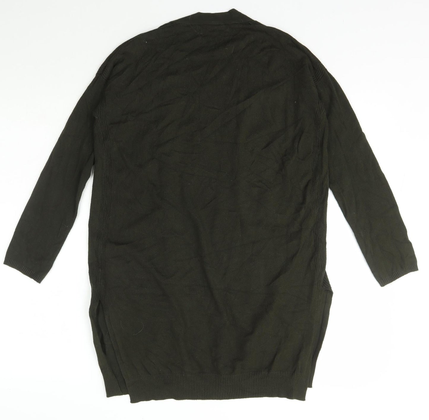 Peacocks Womens Green Collared  Viscose Cardigan Jumper Size 8