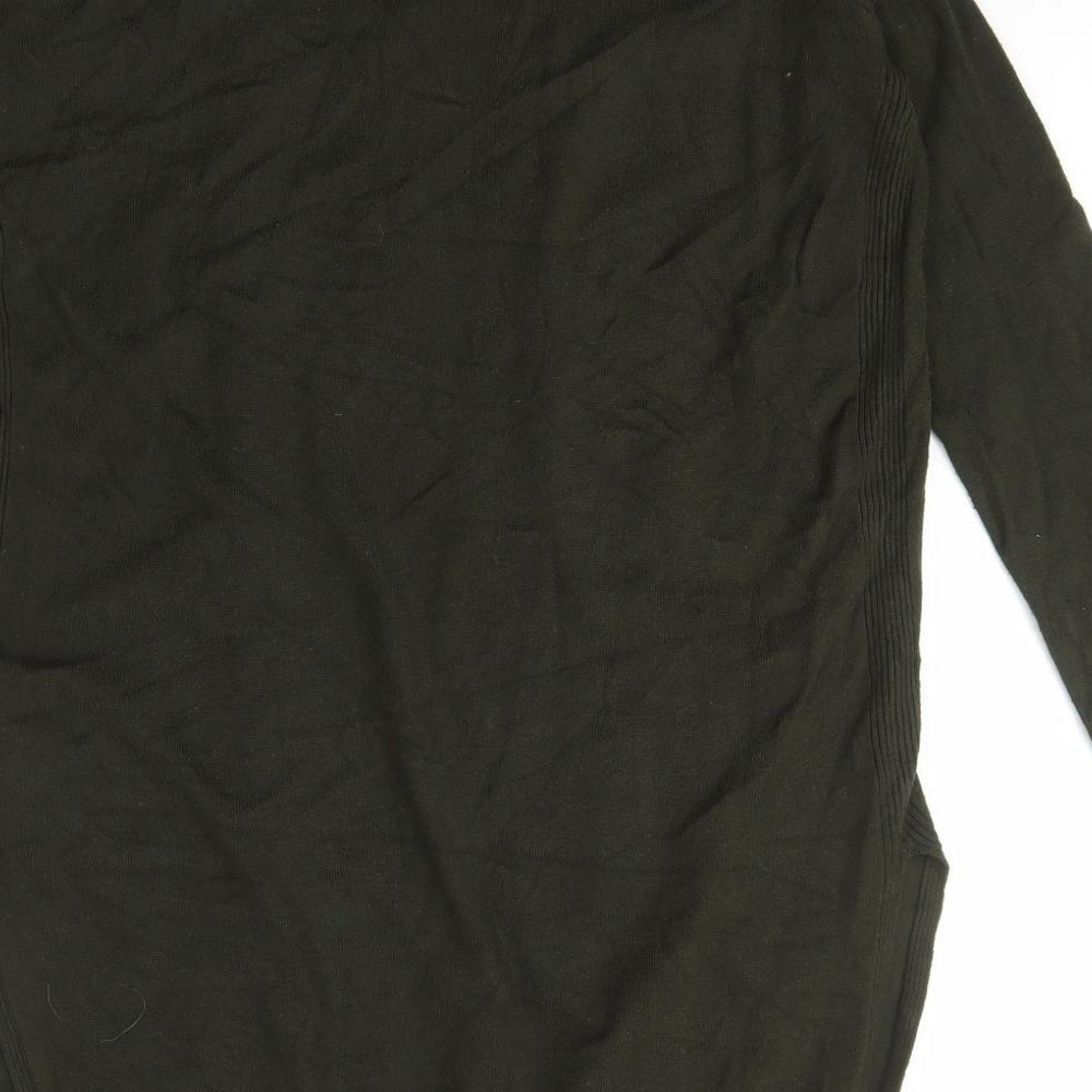 Peacocks Womens Green Collared  Viscose Cardigan Jumper Size 8