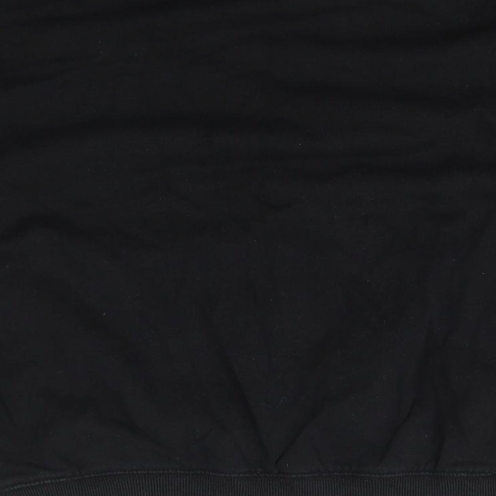 H&M Womens Black Mock Neck  Cotton Pullover Jumper Size M