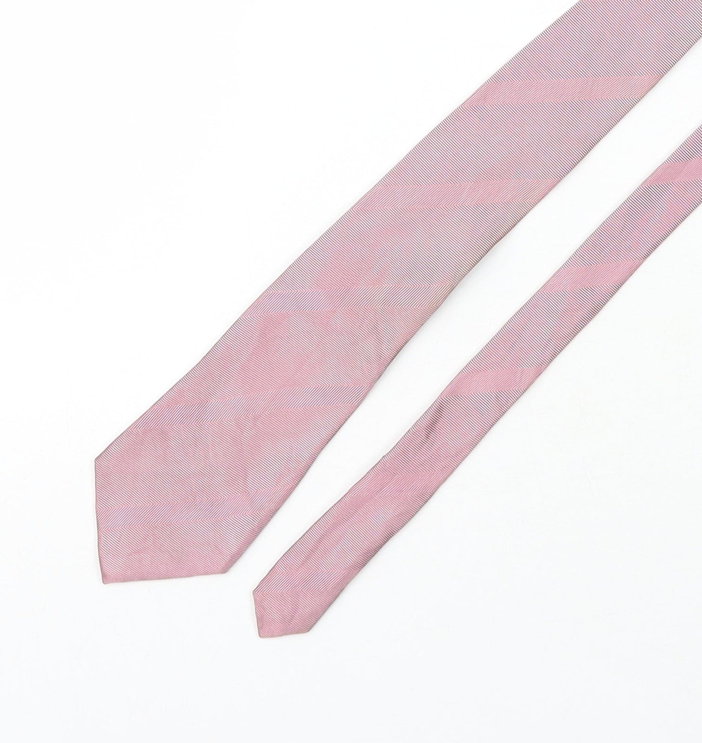 crichton Mens Pink  Silk Pointed Tie One Size