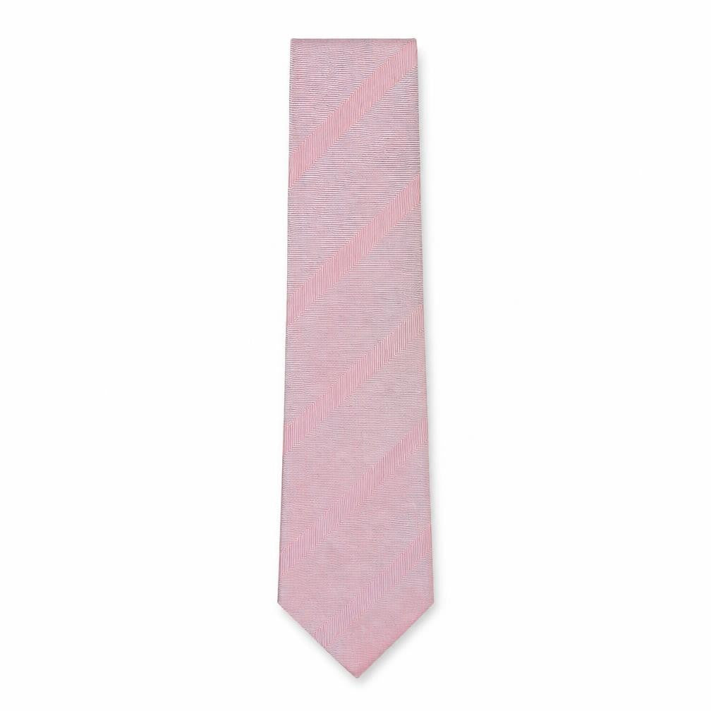 crichton Mens Pink  Silk Pointed Tie One Size