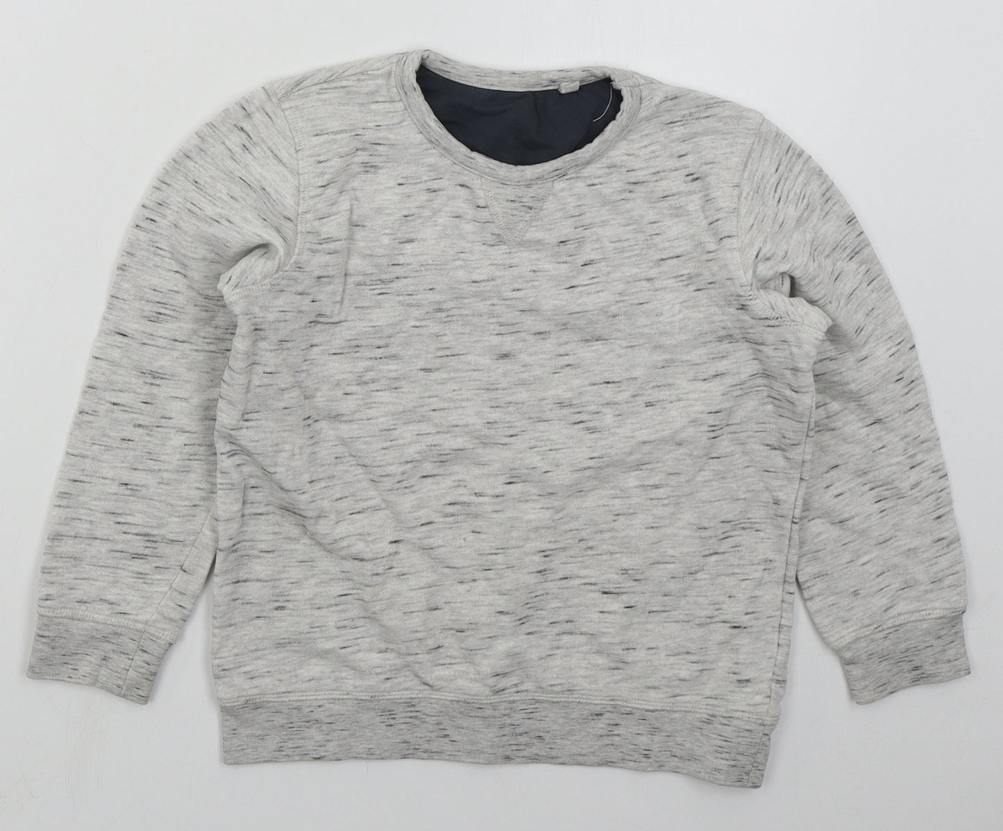 Lily & Dan Boys Grey  Cotton Pullover Sweatshirt Size 9-10 Years  Pullover