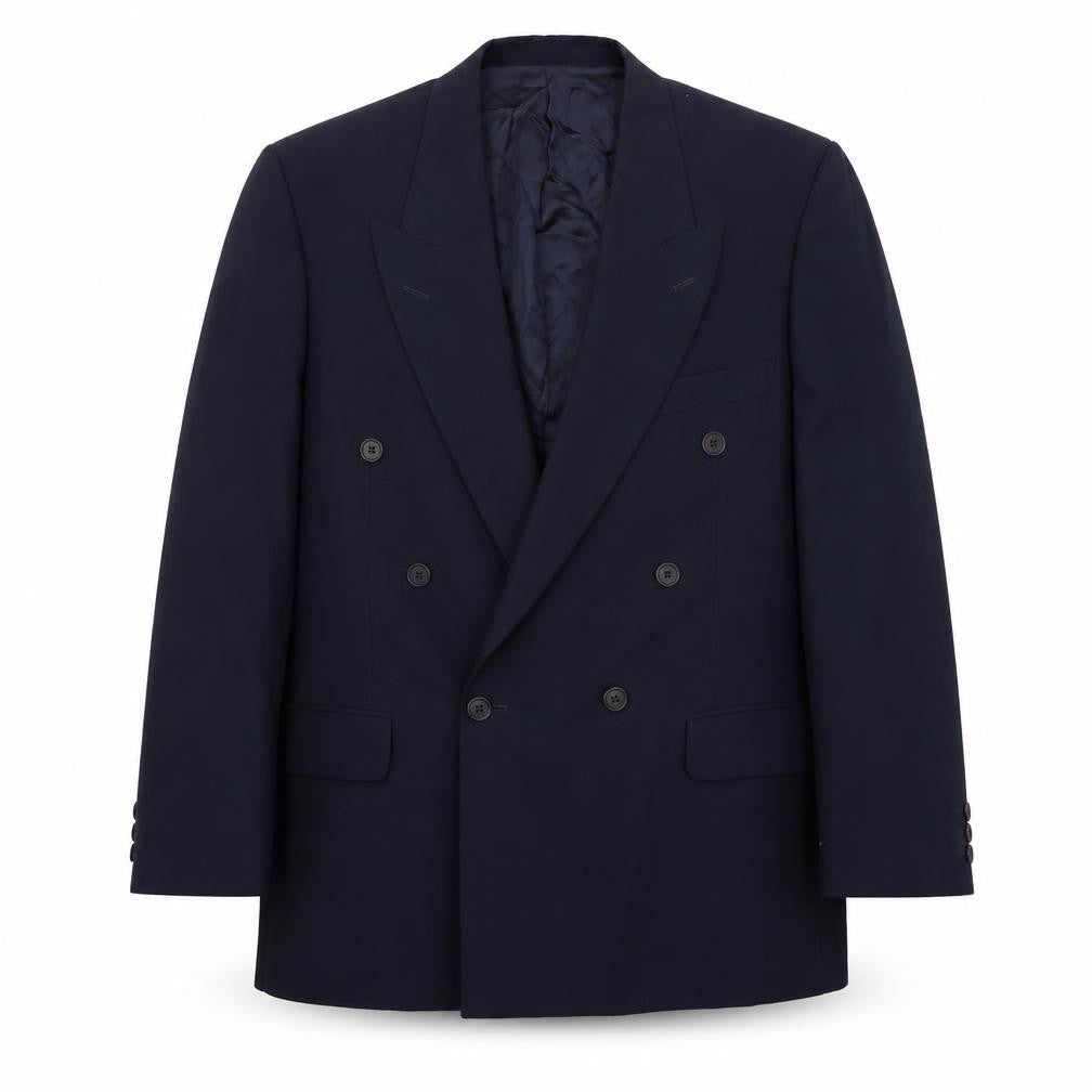 Marks and Spencer Mens Blue  Polyester Jacket Suit Jacket Size 40