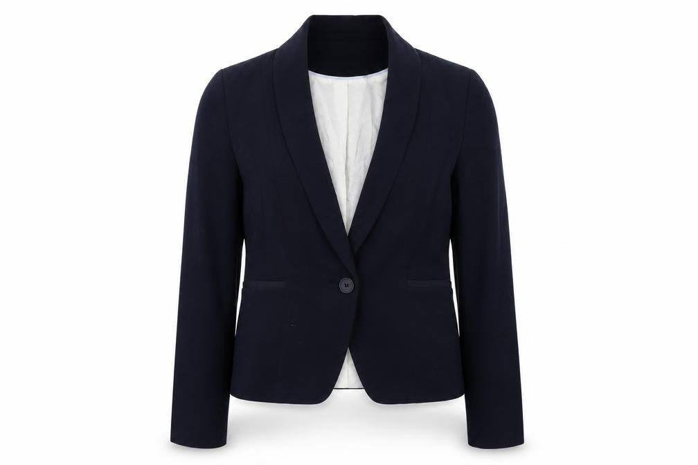 Marks and Spencer Womens Blue  Polyester Jacket Suit Jacket Size 14