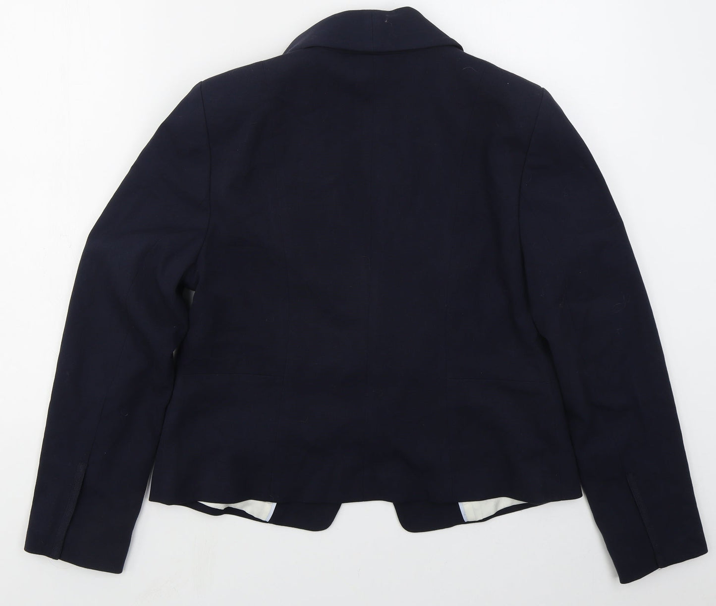 Marks and Spencer Womens Blue  Polyester Jacket Suit Jacket Size 14