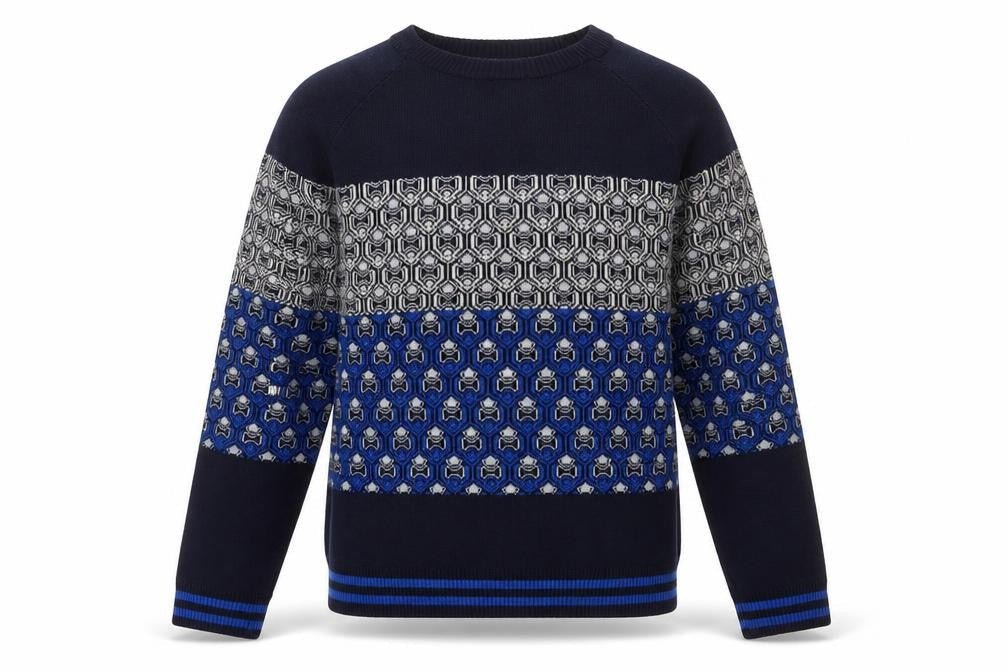 NEXT Mens Multicoloured Geometric Polyester Pullover Sweatshirt Size M