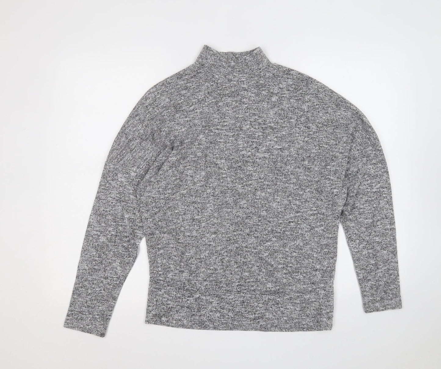 Dorothy Perkins Womens Grey Roll Neck  Polyester Pullover Jumper Size 10